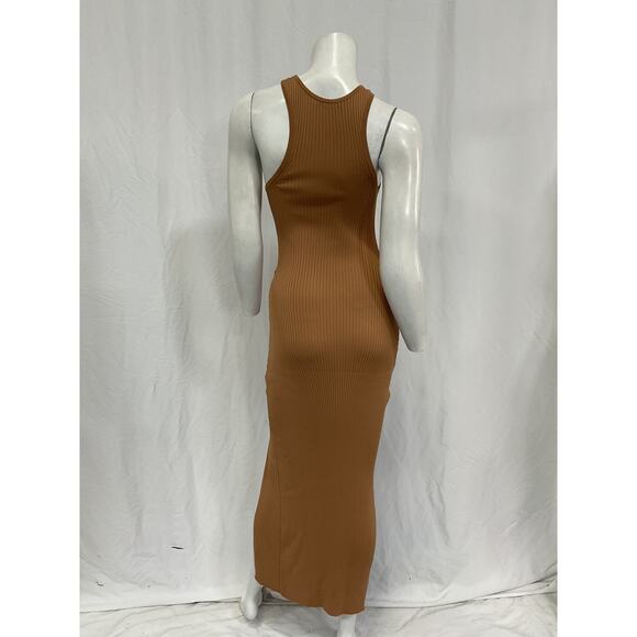 Sau Lee 'Parker' Brown Viscose Knit Dress Size 2 - Picture 3 of 5